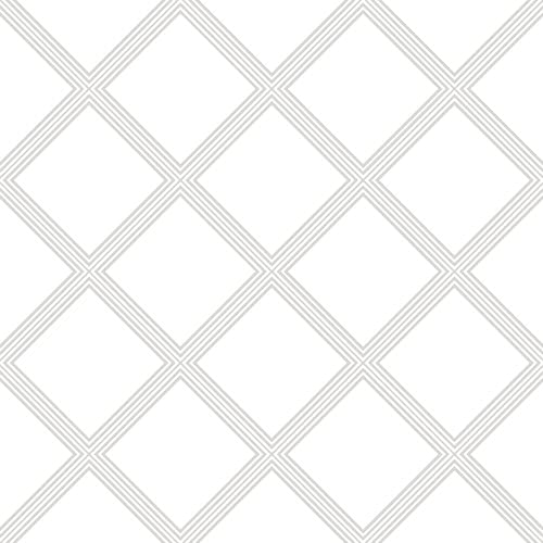 Pinpix Pin Cork Bulletin Board Made From Canvas, Diamond Modern Pattern Grey White 36X24 Inches 2 X 3 Ft And Framed In Satin White Frame (Pinpix-Group-87) #TOP4