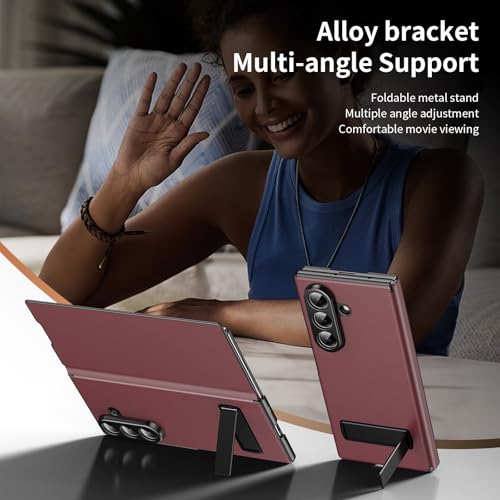 Étui Galaxy Z Fold 7 en cuir avec support de visionnage pour le bureau - 4