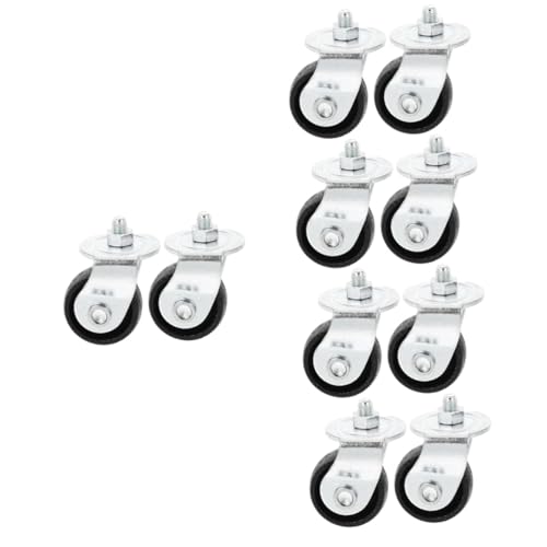 SEWOART 10 Pcs Hydraulic Jack Accessories Heavy Duty Floor Jack Wheels Hydraulic Jack Casters Floor Jack Caster Wheels Caster for Floor Jack Pallet Jack Wheel Car Supplies Steel Silver