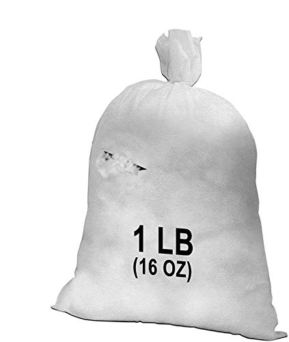 Image of Hometex Canada Pillow Stuffing (Not Made in China) 1 LB Bag 100% High-Loft Polyester Stuffing Fiber Fill