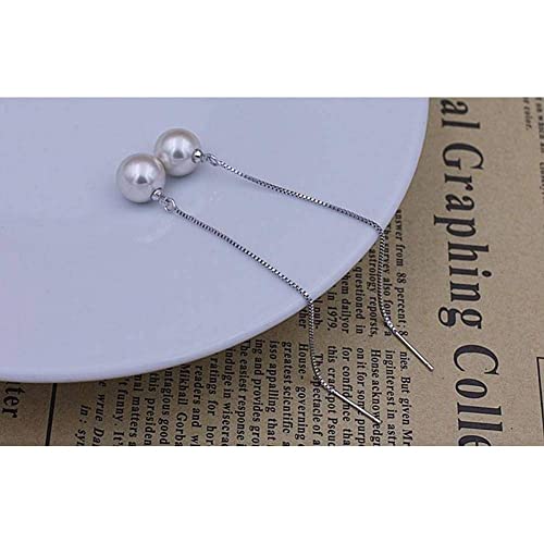 Boucles d'oreilles créoles anti allergie 925 perle pour femmes