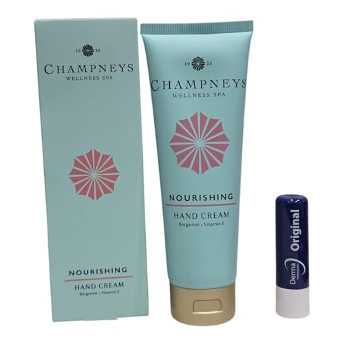 Crème mains Champneys 125ml avec baume à lèvres gratuit pour le soin quotidien