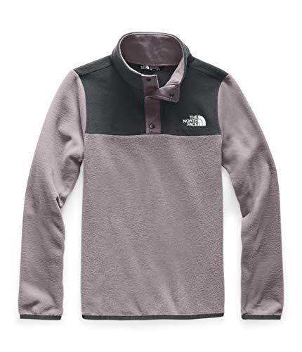 The North Face Girls' Glacier Quarter Snap Fleece Jacket, Ashen Purple, M
