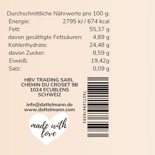 Bio Mandelmus 250g | Veganes Nussmus | 100% Natürlich & Gesund | Premium Qualität | Palmyra Delights | High Protein | Glutenfrei