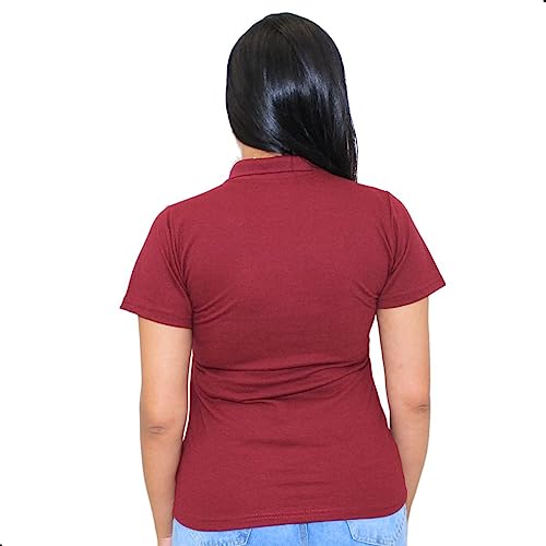 Kit 3 Camisas Polo Femininas Camiseta Gola Polo Piquet uniforme lisa básica Coloridas (as2, alpha, m