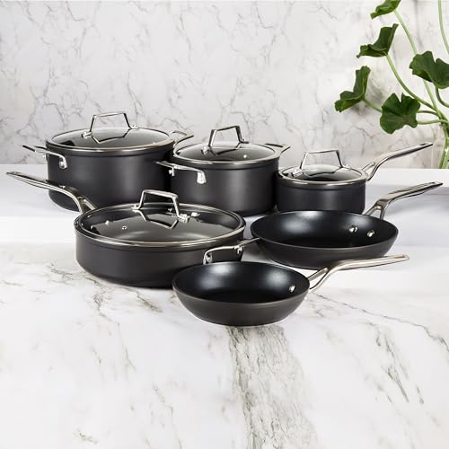BergHOFF Essentials 10Pc Non-stick Hard Anodized Cookware Set...