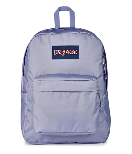Image of JanSport SuperBreak One Backpack - Durable, Lightweight Bag with 1 Main Compartment, Front Utility Pocket with Built-in Organizer, Premium Backpack, Lavender Ash