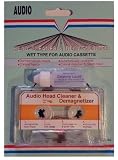 AUDIO CASSETTE TAPE HEAD CLEANER & DEMAGNETIZER WET-TYPE FOR HOME CAR OR PORTABLE DECKS