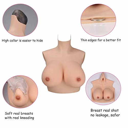 WHG Formas de seio de silicone realistas, mastectomia, prótese, crossdresser para cosplay transgêner