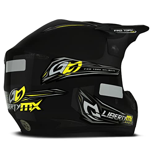 Capacete Motocross Pro Tork Liberty Mx Pro Tam. 60 Preto