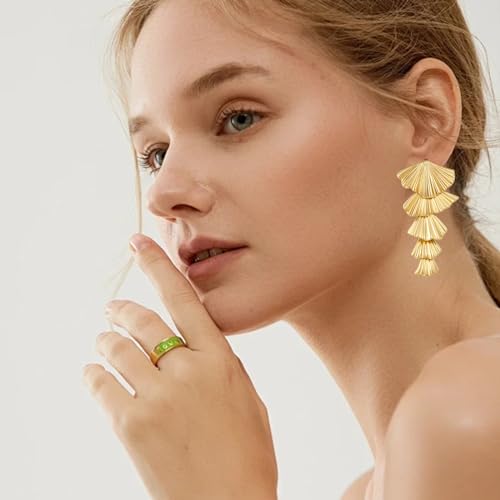 Gold/Silver Shell Dangle Earrings for Women Seashell Drop Dangle Earrings Ocean Beach Earrings Summer Jewelry2