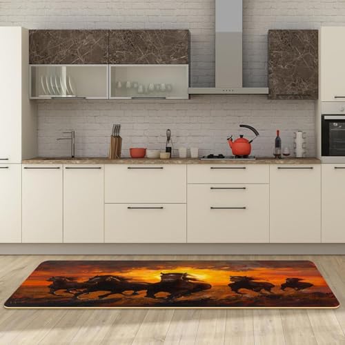 Alfombras de cocina lavables y absorbentes para pasillo y lavado 3