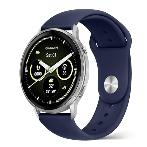 [PinnWaa] 22mm ���v�o���h Garmin Venu 4 45mm/Venu 3 45mm/2/Forerunner 570 47mm/265/255/Vivoactive 4/Active�Ή� �����x���g 22�~�� �K�[�~���p �X�}�[�g�E�H�b