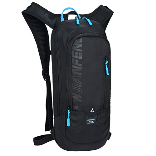 Hebetag Cycling Backpack Mountain Bike Rucksack for Men Women Travel Outdoor Sports Motorcycle Bicycle Biking Riding Daypack Pouch Pocket, Black