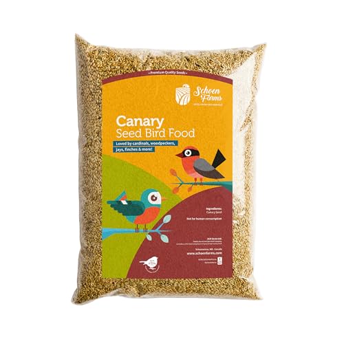 Schoen Farms Sunflower Kernels & Chips – 4 lb Bag – Hulled Sunflower Hearts Bird Seed – No-Mess Wild Bird Food for Finches, Chickadees & Cardinals