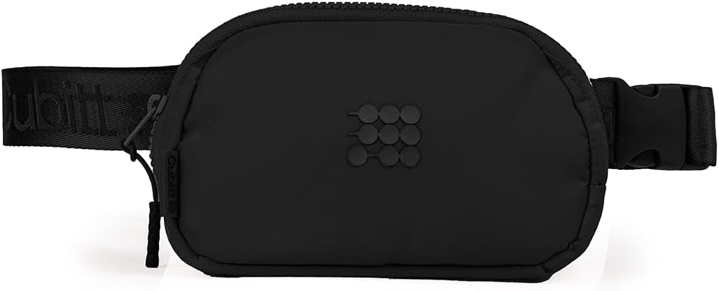 Cubitt Belt Bag – Lightweight Water-Resistant Crossbody Waist Bag for Travel & Daily Use, 5kg Capacity – Obsidian Black