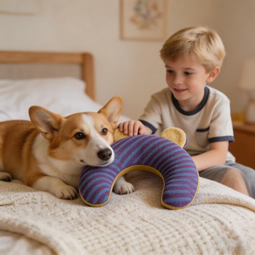 Almohada para perros con protección cervical y diseño ergonómico para coche 8