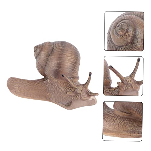 minkissy 1 Unidade Caracol Micro Paisagem Brinquedos Brinquedo De Caracol Simulado Micro Adorno Pais