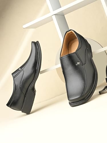 Image of AADI Men's Synthetic Leather Comfortable Trendy Lightweight Officewear Slip On Formal Shoes (G-420)