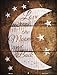 The Moon and Back Wood Novelty Mini Metal Parking Sign PM-2426