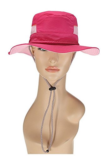 Crazy Cart UPF 50+ All Season Hat with Detachable(Rose Red)