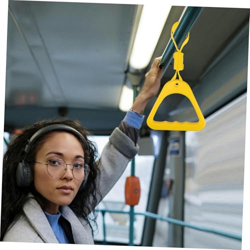 minkissy Bus Leuning Ring Handvat Voor Auto Deur Voor Ouderen Gadgets Voor Ouderen Hulpmiddelen Voor Ouderen Stahulp Handicap Gadgets Bedriemen Voor Ouderen Riet Driehoek Geel - Afbeelding 5