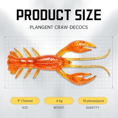 SOLOKING Soft Plastic Fishing Lures - Second Generation Evolved Bait with Natural Shrimp Oil, Salt Injection Technology, Super Elastic Imported PCV Material - Laser Reflector & Submarine Modeling
