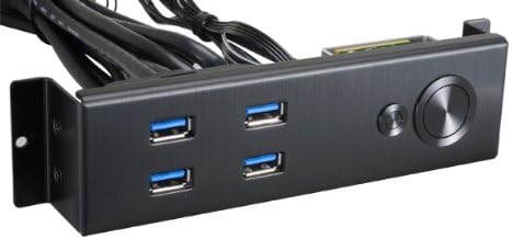 Lian Li BZ-U08B Black USB 3.0 x 4 Power/Reset Button