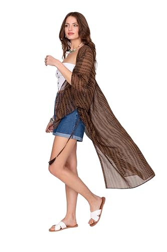 Kimonos longs et fluides likemary pour masquer les imperfections avec style à la plage
