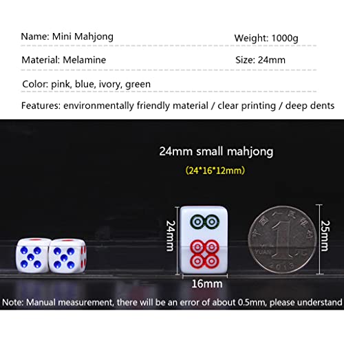 Mini 144 Fichas Tradicional Mahjong Chino Juego de Mesa miniatura 2