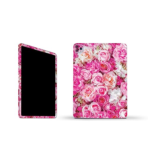 Image of MightySkins Carbon Fiber Skin Compatible with Apple iPad Pro 11 inch M2 4th Gen (2022) Full Wrap Kit - Bed of Roses | Protective, Durable Textured Carbon Fiber Finish | Easy to Apply | Made in The USA