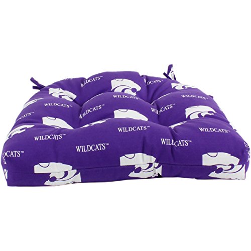 Image of College Covers Everything Comfy Kansas State Wildcats Indoor Outdoor Seat Cushion Patio D Cushion