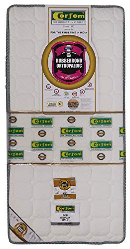 Image of Passion Visco-E Memory Foam Mattress Queen Bed Size (White & Black, 75x60x6 Inches)