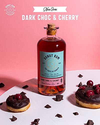 DONUT RUM - Dark Choc & Cherry - Karibischer Rum Mit Echtem Donut Geschmack 8 Jahre im Bourbon Fass gereift - Vegan… – Bild 3