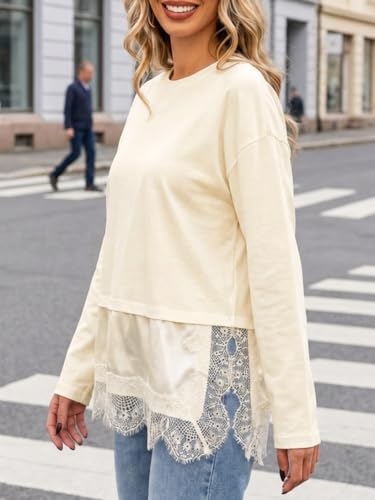 Women's Asymmetrical Lace Trim Top - image 4