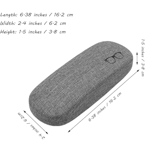Image of Eyeglasses Case Eye Glasses Box Eyewear Container Protector Cover Sunglasses Bag Hard Shell Protective Pouch