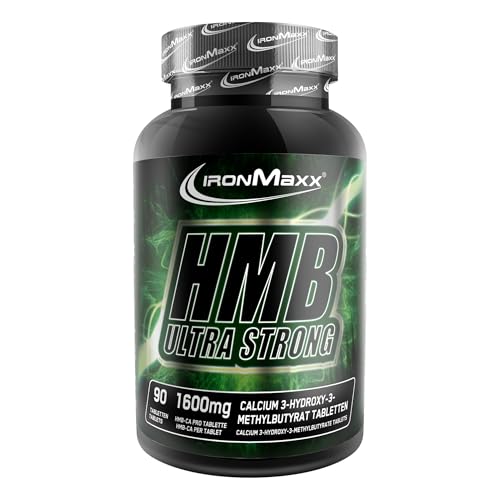 IronMaxx HMB Tabletten Ultra Strong 90 Stk. - ß-Hydroxy-ß-Methylbutyrat hochdosiert, Aminosäure Leucin, Ergänzung zur Sporternährung