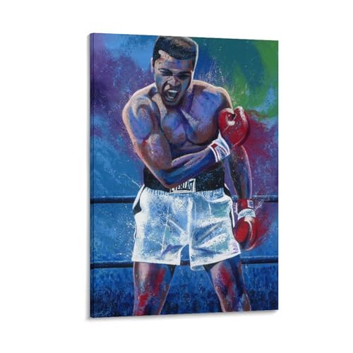Muhammad Ali���n���h�E�A�� �A�[�g�|�X�^�[ �E�H�[���A�[�g �L�����o�X ��� �摜 �|�X�^�[ �ǂ̊G �Ǌ|�� �Ǐ��� �a�����M�t�g �z�[������12x18inch(30x45cm)
