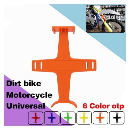 Soporte horquilla ABS para motocross con acabado brillante color rojo 4