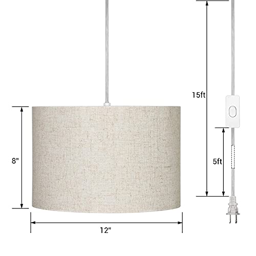 Dewenwils HPIP09A Plug In Pendant Light thumb #4