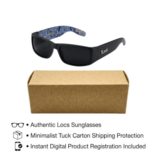 Image of Locs Mens Hardcore Gangster Sunglasses Bandana Print