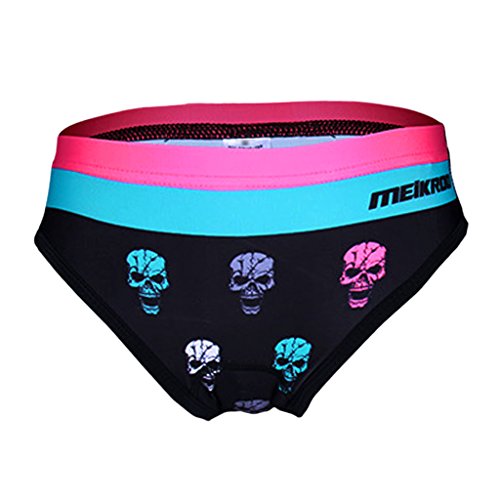 Monkeyjack Roupa íntima feminina para meninas 3D acolchoada para ciclismo estilo estrela shorts esti