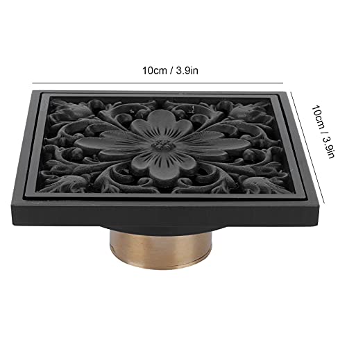 Drain de sol pour douche cuisine en cuivre anti-odeur motif vintage 10cm - 3