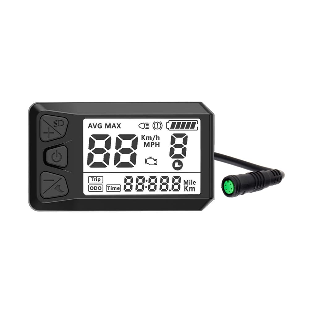 BAFANG Electric Bicycle Display 36V 48V 52V Color LCD BF UART Protocol Instrument C965 860C P850C 600C DPC18 P860C (DPC18 5 Speed with Sports Mode)