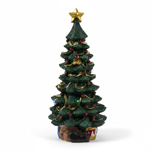 Spetebo Porzellan Weihnachtsbaum dekoriert zum Hinstellen - 25 cm -...