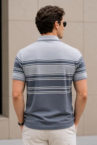 Image of GODFREY Polo T Shirt for Man with Pocket - Half T Shirt for Men Cotton