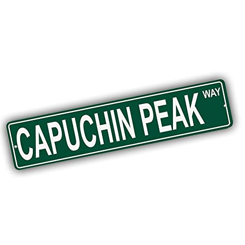Brotherhood Aluminum Street Sign for Capuchin Peak - Nevada Man Cave Decor