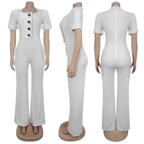 Image of Jigfar Women Sexy Elegant Bodycon Jumpsuit Going Out Romper Birthday Party Club Night Outfits