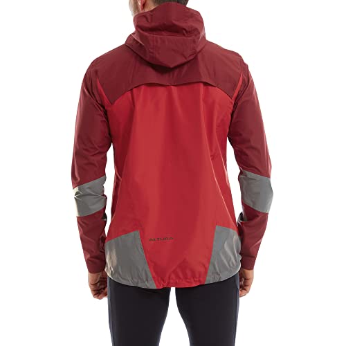 Altura Mens Typhoon Waterproof Reflective Cycling Jacket - Red - Medium - Image 4