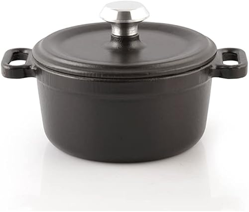Black mini cast iron pot